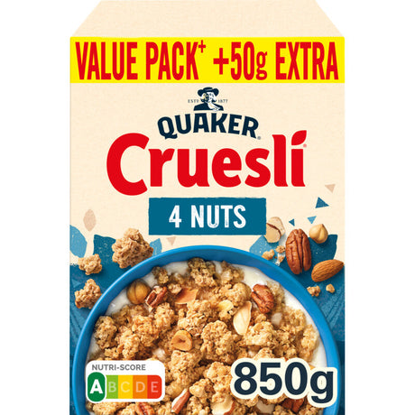 Quaker Cruesli 4 Nuts XL - Worldwide Delivery - Order Online