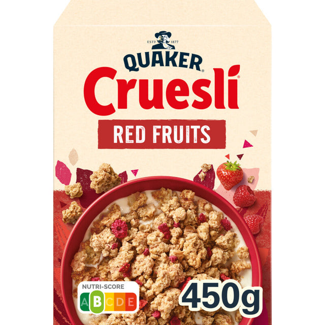 Quaker Cruesli Red Fruits - Worldwide Delivery - Order Online
