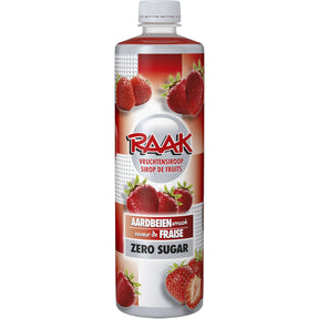 Raak Fruit Syrup Strawberries Zero Sugar, 750ml