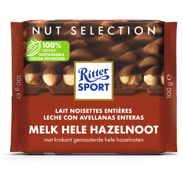 Ritter Sport Nut Selection Milk Hazelnut - Worldwide Delivery - Order Online