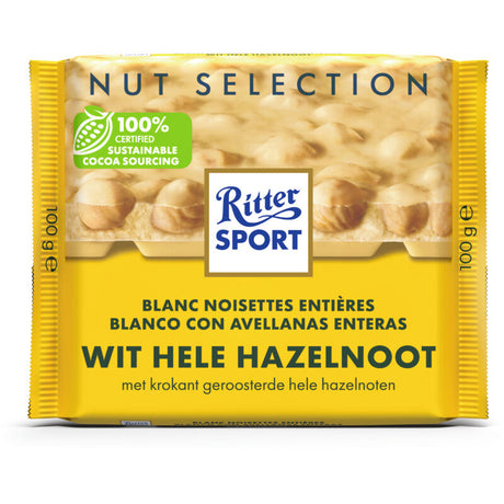 Ritter Sport Nut Selection White Hazelnut - Worldwide Delivery - Order Online