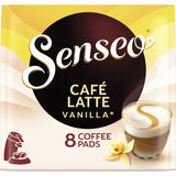 Senseo Café Latte Vanilla Coffee Pads, 8 pads