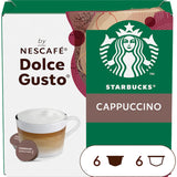 Starbucks Dolce Gusto Cappuccino Coffee Capsules - Worldwide Delivery - Order Online
