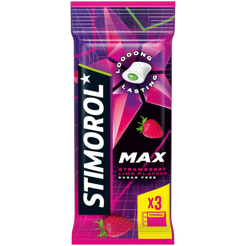 Stimorol Chewing Gum Max Splash Strawberry Lime - Worldwide Delivery - Order Online