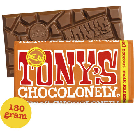 Tony's Chocolonely Milk Caramel Sea-salt - Worldwide Delivery - Order Online