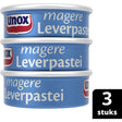 Unox Cold Cuts Lean Liver Pate, 3 × 56g