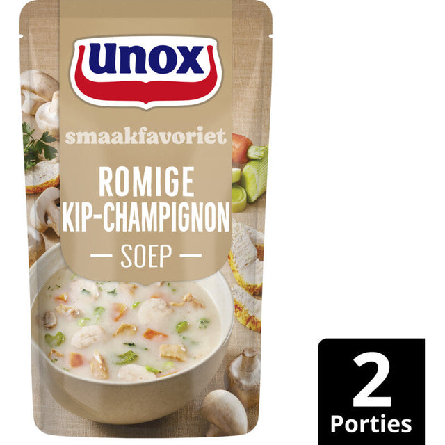 Unox Chicken & Mushroom Soup Pouch 570g