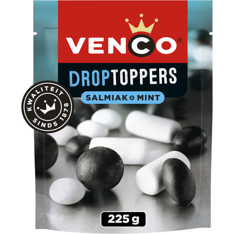 Venco Droptoppers Salmiak-mint Mints, 270g