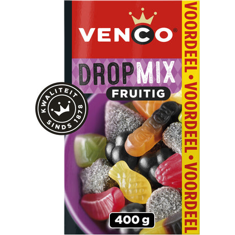 Venco Liquorice Mix Fruity, 425g