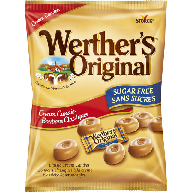 Werther's Original Sugar-free Classic Toffee and fudge, 70g