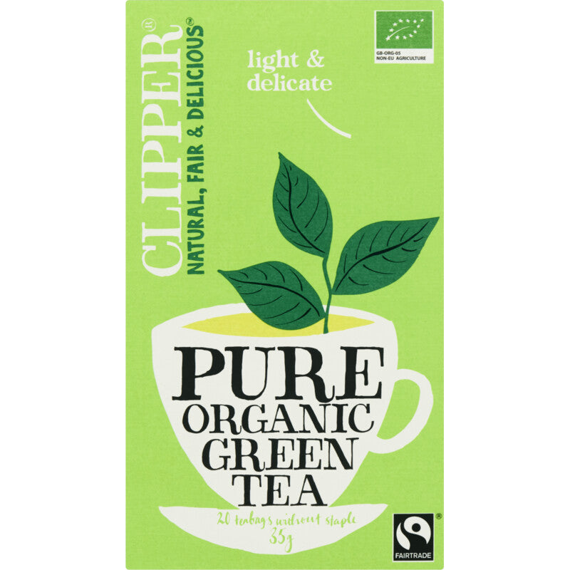 Clipper Organic Green Tea - Worldwide Delivery - Order Online