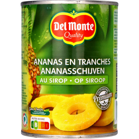 Del Monte Pineapple Slices in Syrup XL - Worldwide Delivery - Order Online