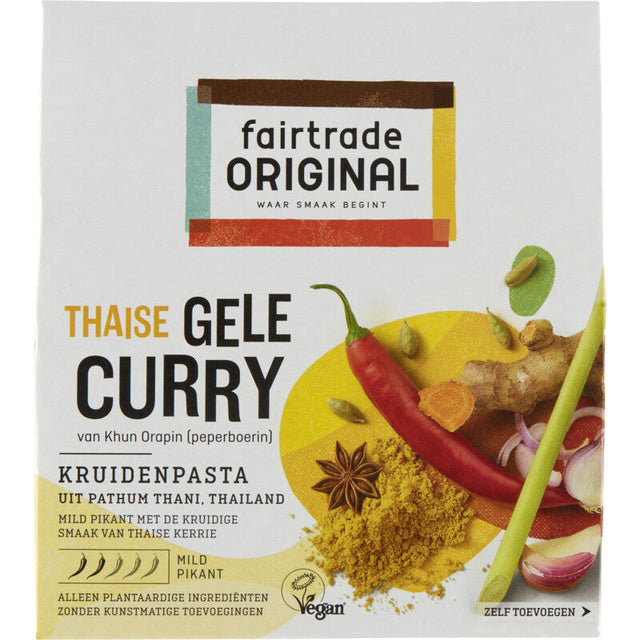 Fairtrade Original Yellow Curry Spice Paste, 70g