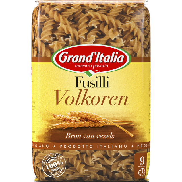 Grand'Italia Fusilli Whole Grain Pasta, 500g