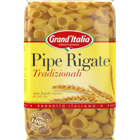 Grand'Italia Pipe Rigate Tradizionali Pasta, 500g