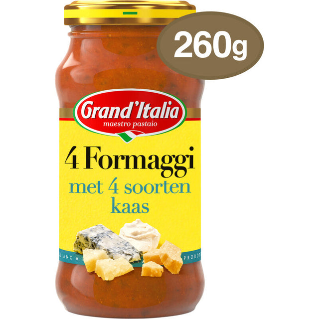 Grand'Italia 4 Formaggi Pastasauce - Worldwide Delivery - Order Online