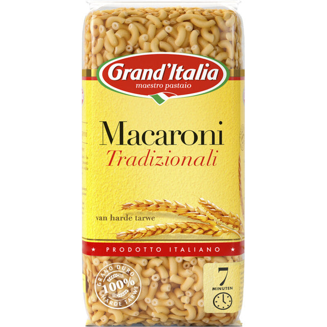 Grand'Italia Macaroni Tricolori Pasta, 500g