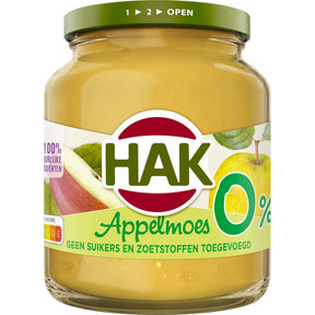 Hak Apple Sauce 0% Jar, 350g