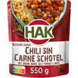 Hak Bean Dishes Chili sin Carne Beans, 550g