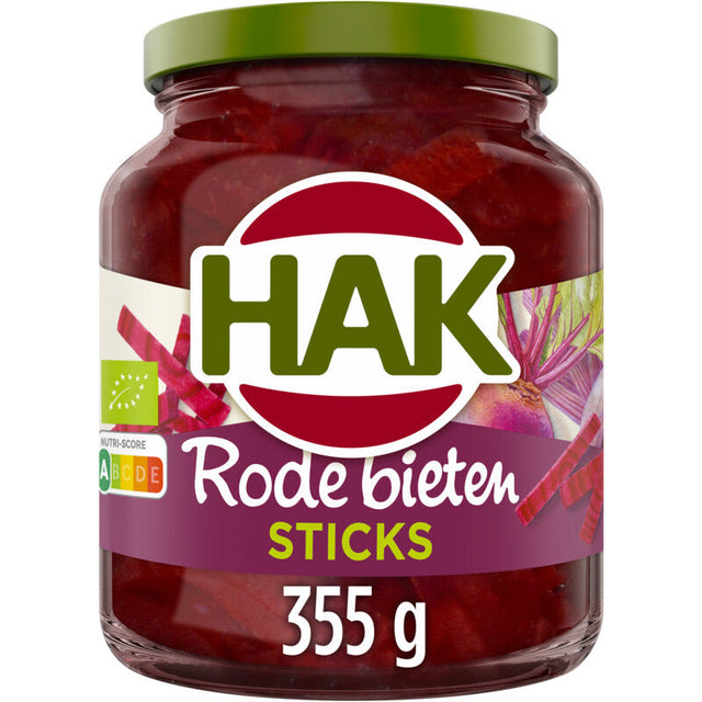 Hak Beetroot Sticks Sweet and Sour, 355g