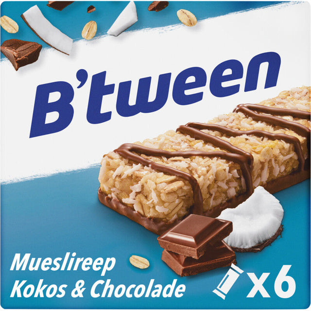 Hero B'tween Cereal Bar Coconut & Chocolate - Worldwide Delivery - Order Online