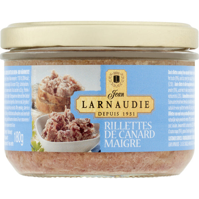 Jean Larnaudie Rillettes de Canard Maigre - Worldwide Delivery - Order Online