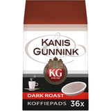 Kanis & Gunnink Dark Roast Coffee Pads, 36 pads