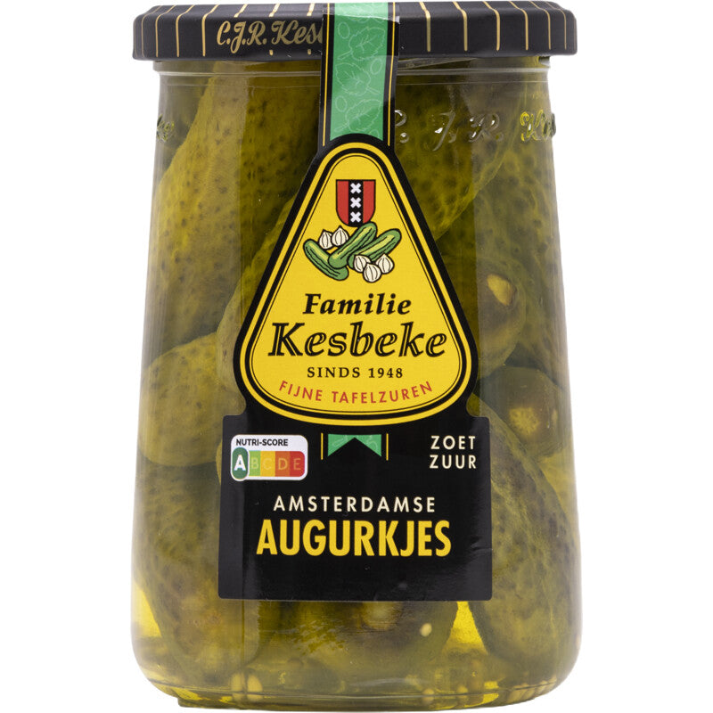 Kesbeke Amsterdams Sweet and Sour Pickles - Worldwide Delivery - Order Online