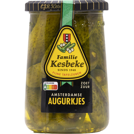 Kesbeke Amsterdams Sweet and Sour Pickles - Worldwide Delivery - Order Online