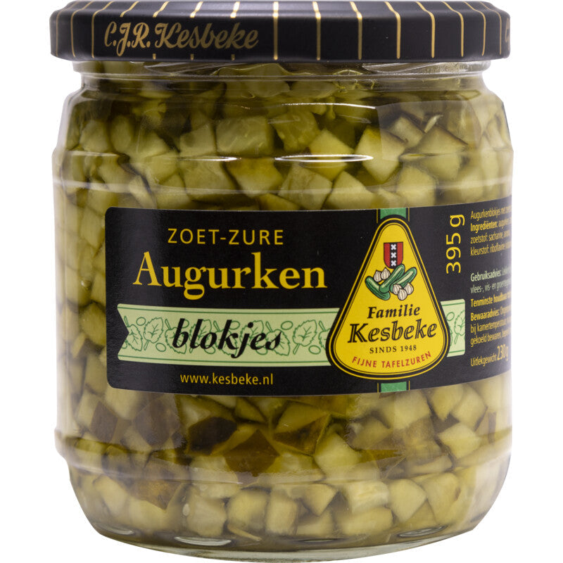 Kesbeke Pickles Cubes Sweet and Sour - Worldwide Delivery - Order Online
