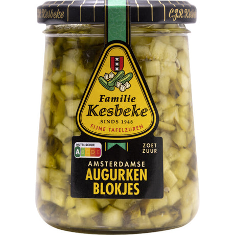 Kesbeke Little Amsterdam Diced Pickles - Worldwide Delivery - Order Online