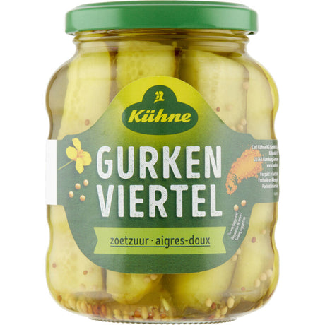 Kuhne Traditional Gurkenviertel Sweet and Sour - Worldwide Delivery - Order Online