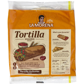 La Morena Whole Wheat Tortilla Wraps - Worldwide Delivery - Order Online