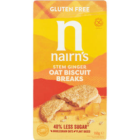 Nairn's Biscuit Breaks Oats Ginger Gluten Free - Worldwide Delivery - Order Online