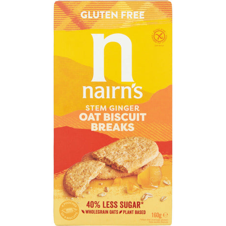 Nairn's Biscuit Breaks Oats Ginger Gluten Free - Worldwide Delivery - Order Online