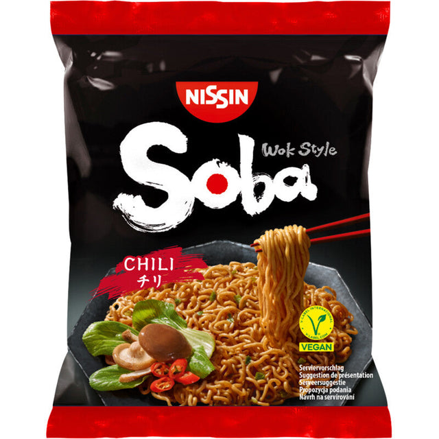 Nissin Soba Chili Noodles - Worldwide Delivery - Order Online