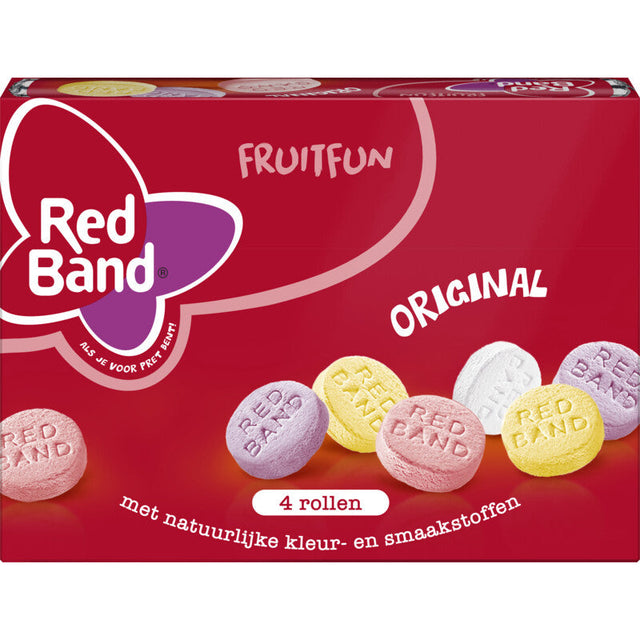 Red Band Fruit Fun Rolls Fruit Gums, 152g