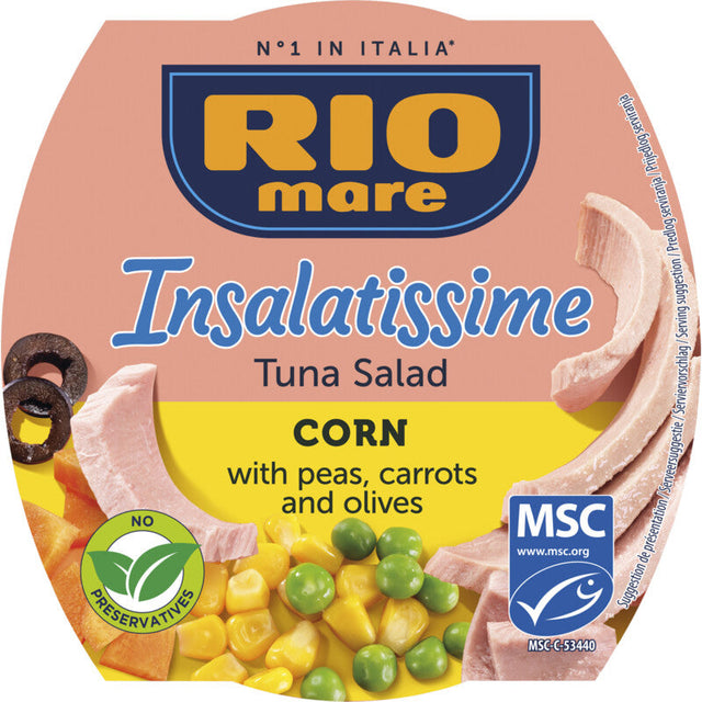 Rio Mare Insalatissime Mais e Tonno Tuna sweetcorn salad, 160g