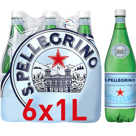 San Pellegrino Mineral Water, 6 × 1l