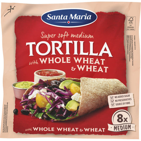 Santa Maria Whole Wheat Tortilla - Worldwide Delivery - Order Online