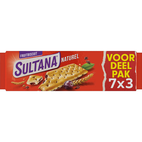 Sultana Fruitbiscuit Natural 7-pack - Worldwide Delivery - Order Online