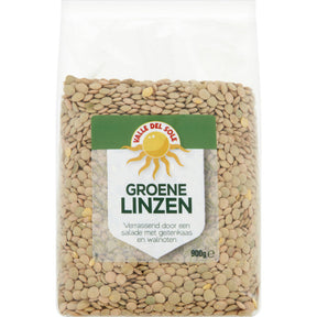 Valle del sole Green Lentils, 900g