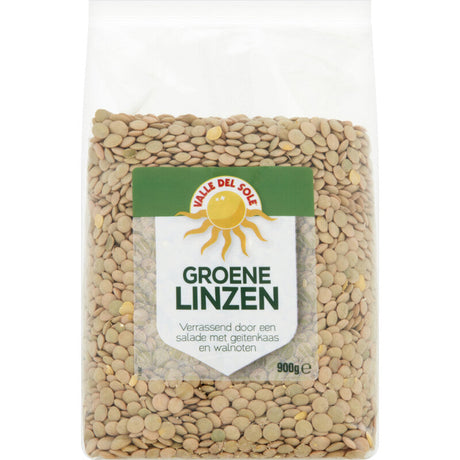 Valle del sole Green Lentils, 900g