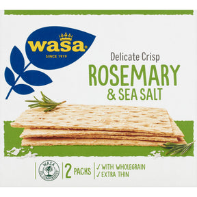 Wasa Delicate Thin Crisp Rosemary & Salt - Worldwide Delivery - Order Online