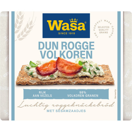 Wasa Thin Rye Whole Grain - Worldwide Delivery - Order Online
