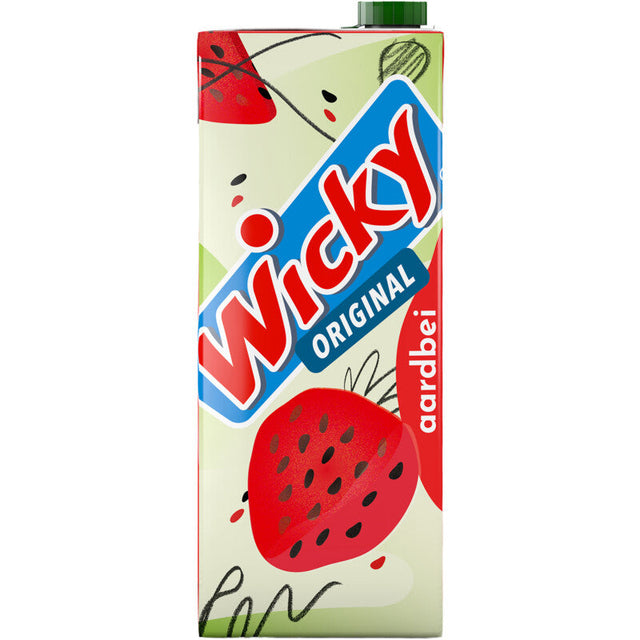 Wicky Original Strawberry Fruit drink, 1.5l