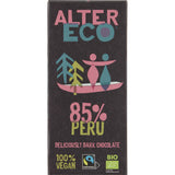 Alter Eco 85% peru dark chocolate vegan 100g