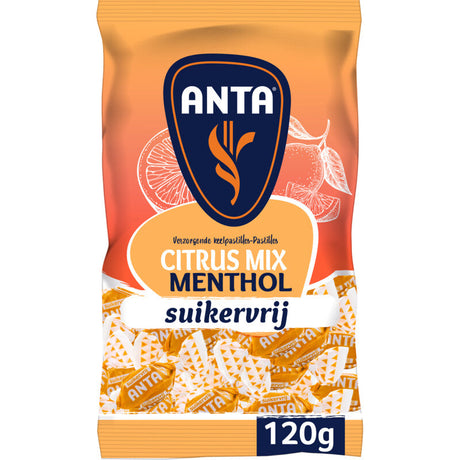 ANTA Citrus mix menthol Sugar-Free Mint sweets 120g