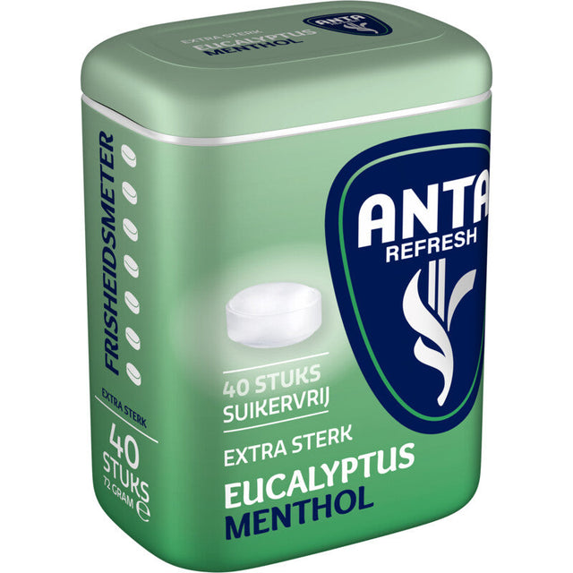 ANTA Eucalyptus menthol extra sterk Mint sweets 72g