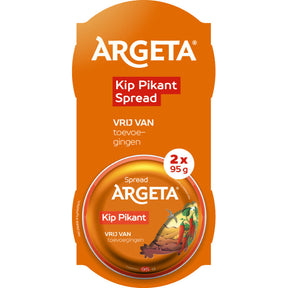 Argeta Chicken pikant spread 2-pack 190g